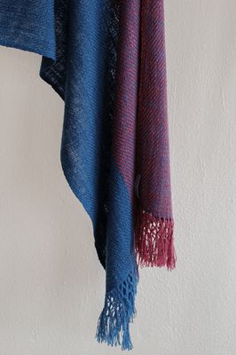 Small  Stole Made With Handspun Wool