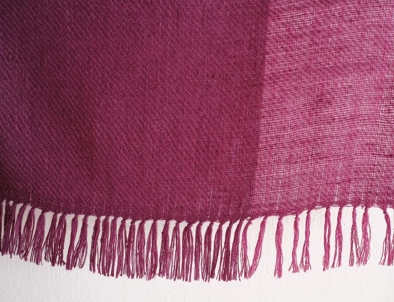 A Very Soft Stole Handmade With Fine Wool