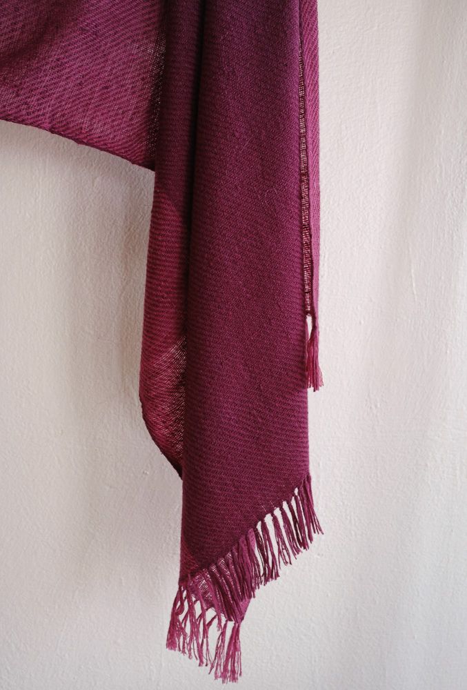 A Very Soft Stole Handmade With Fine Wool
