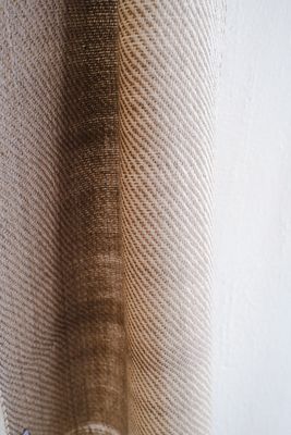 Woollen Scarf Made Wool Dyed With Tea and Harada