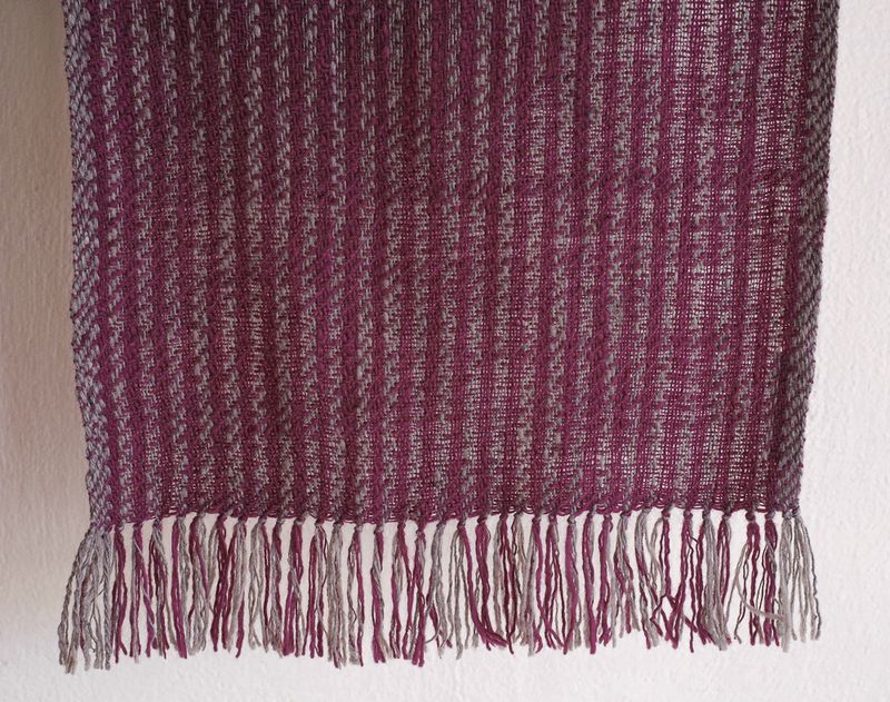 Woollen Scarf Made With Handspun Wool, Dyed With Shellac and Harada