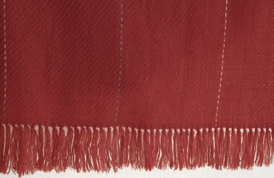 Small Woollen Stole Coloured With Natural Dye Madder