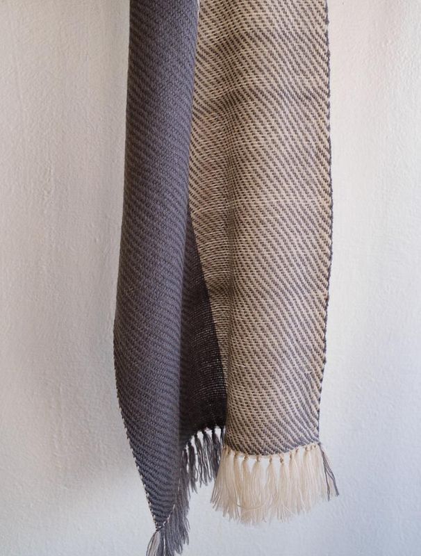 Woollen Scarf Made Dyed With Tea and Harada