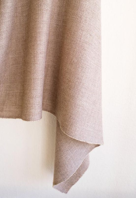 Large Shawl Handmade With Very Fine And Soft Merino Wool