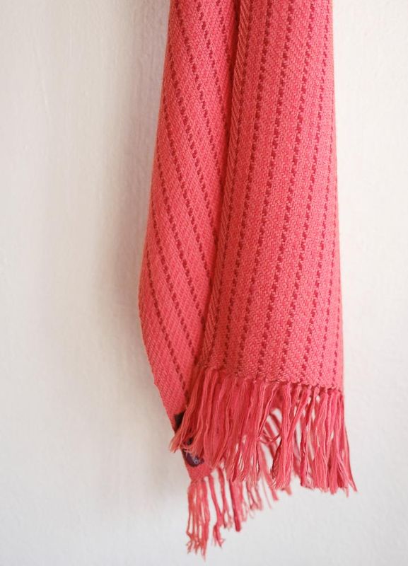 Woollen Scarf Dyed With Madder and Harada