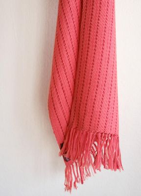 Woollen Scarf Dyed With Madder and Harada