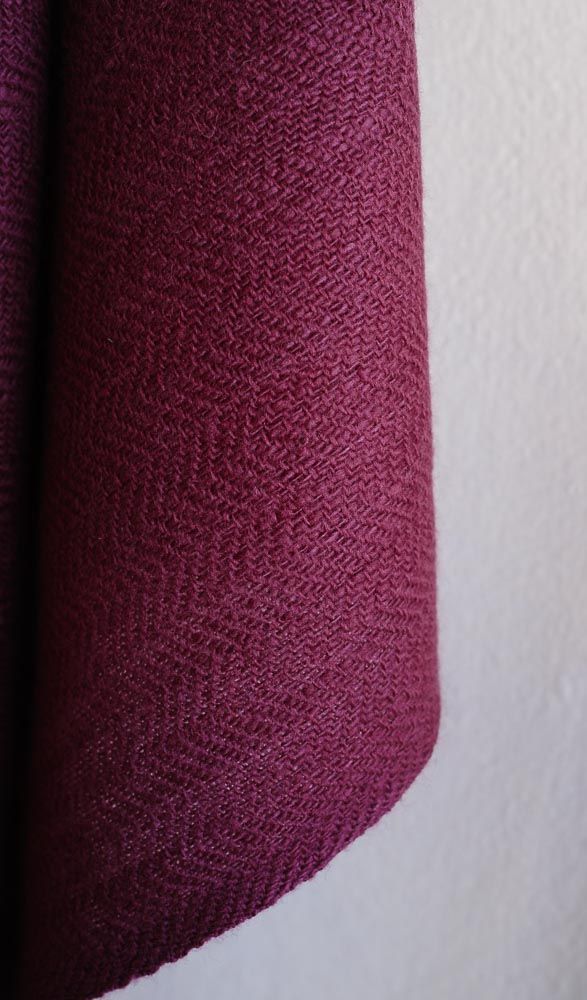 Shawl Woven With Hand-Spun Wool and Coloured With Natural Dyes