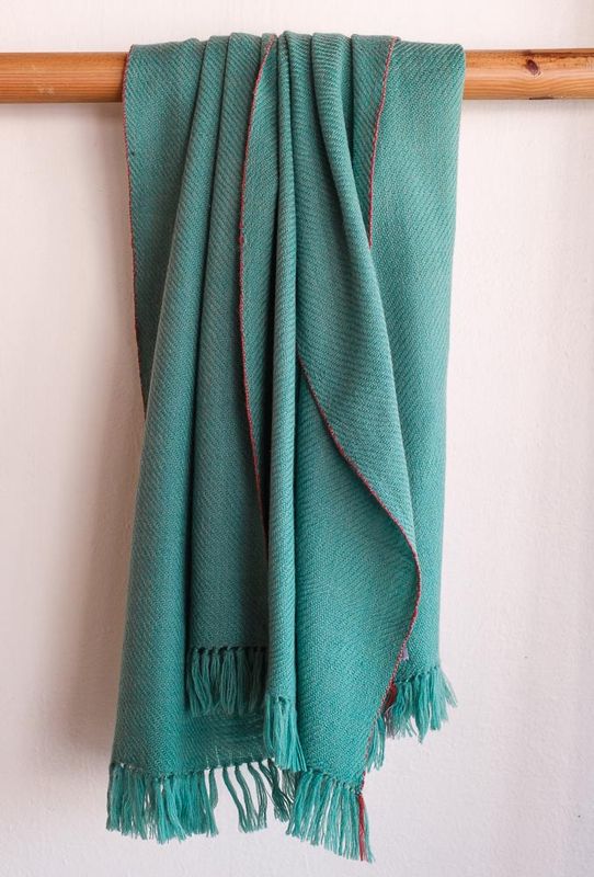 Woollen Shawl Coloured With Natural Dyes