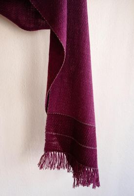 Woollen Scarf Made With Handspun Wool