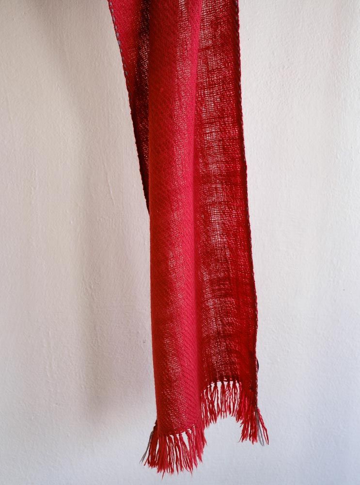 Woollen Scarf Made With Handspun Wool