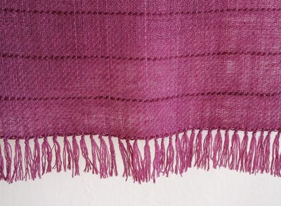 Small  Stole Made With Handspun Wool