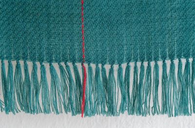 Small Woollen Stole Coloured With Natural Dyes, Madder, Indigo and Tesu Flowers
