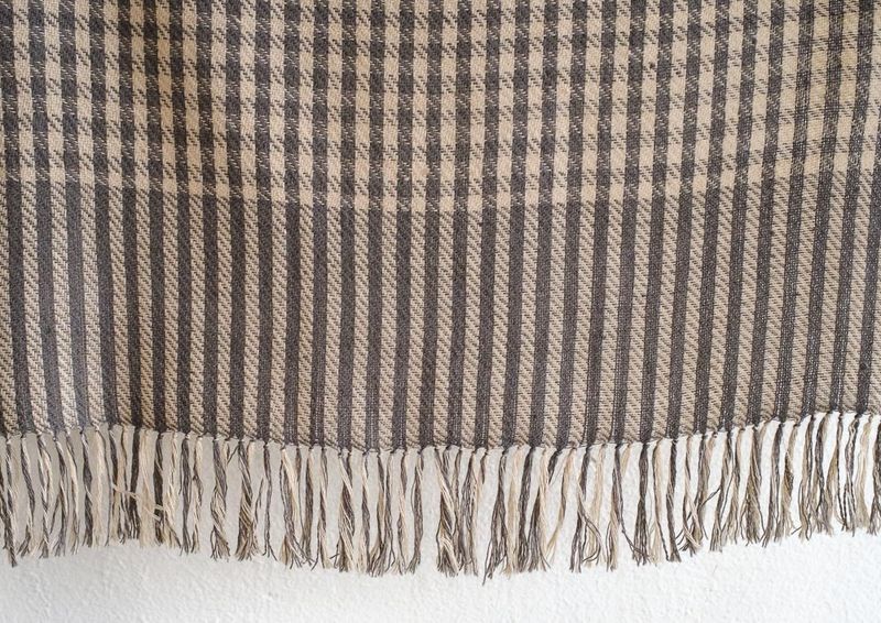 Small Woollen Stole Coloured With Natural Dyes, Tea and Harada