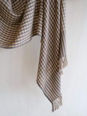 Small Woollen Stole Coloured With Natural Dyes, Tea and Harada
