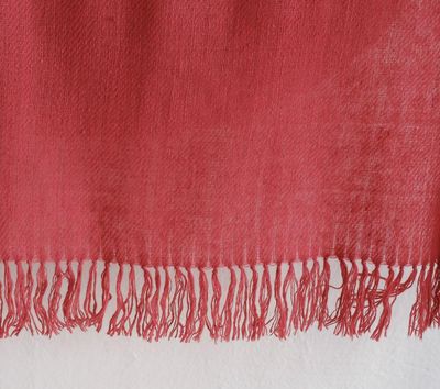 Handwoven Pure Pashmina Shawl- Natural Dye Madder