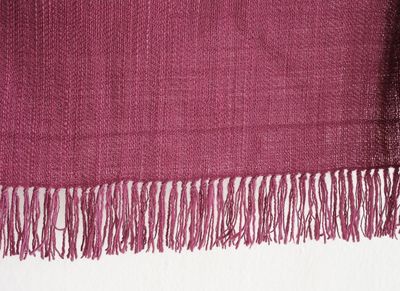 Large Shawl Handmade With Very Fine And Soft Handspun Merino Wool