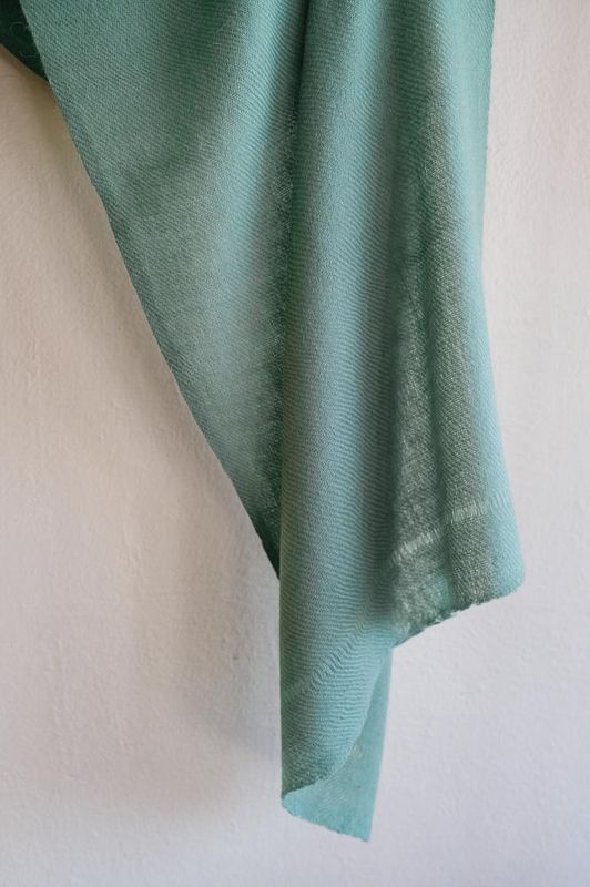 Small  Alpaca Stole- Handwoven- Natural Dyes Tesu Flowers and Indigo