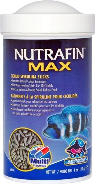 Nutrafin Max Cichlid Spirulina Sticks 112g