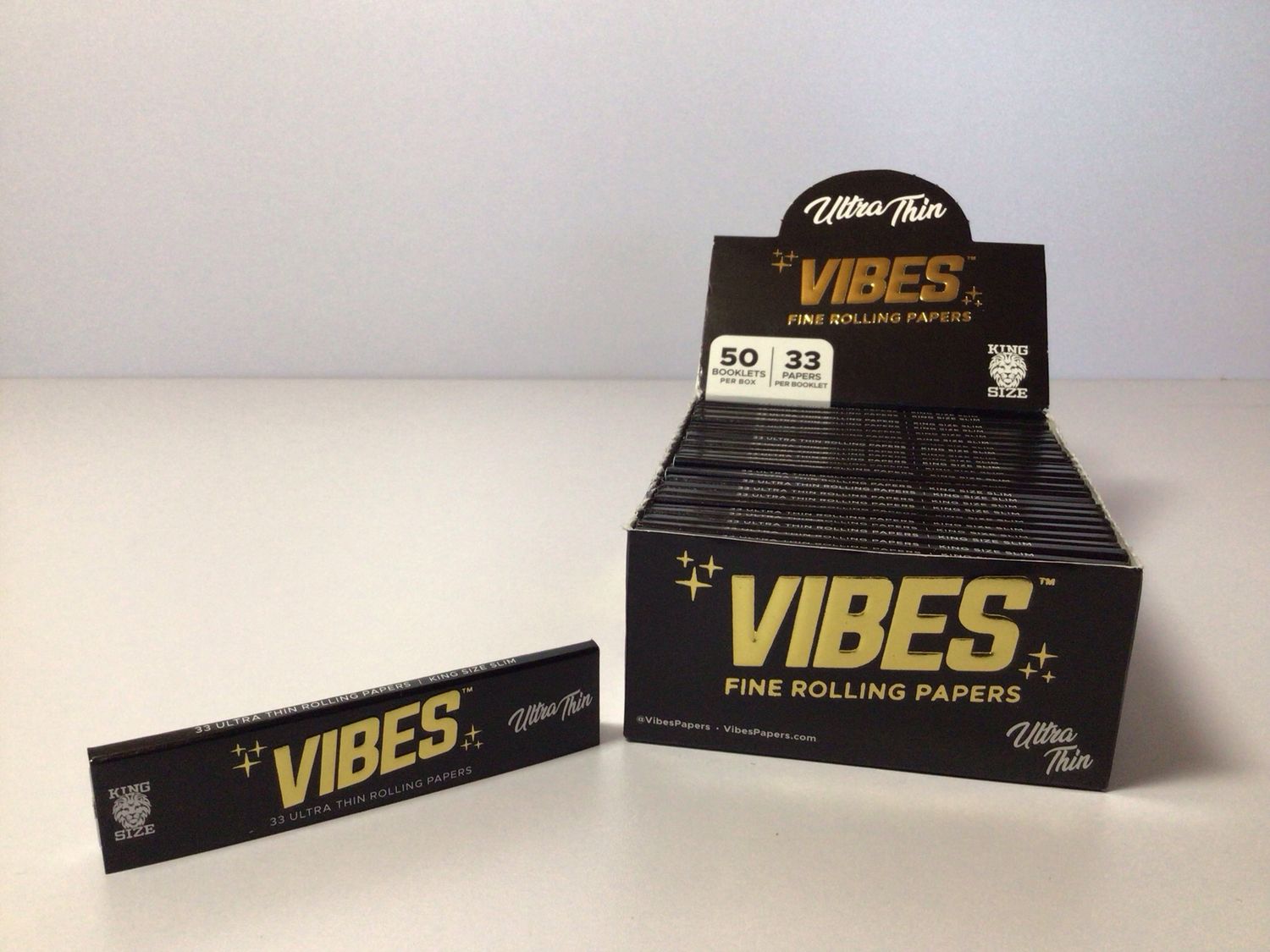 Vibes King Size Ultra Thin Paper+tips
