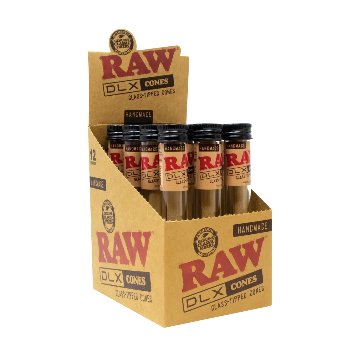 Raw DLX Glass Tipped Cones