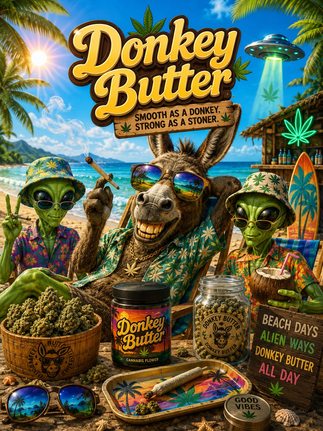 Donkey Butter | $55 Oz | Indica Hybrid |