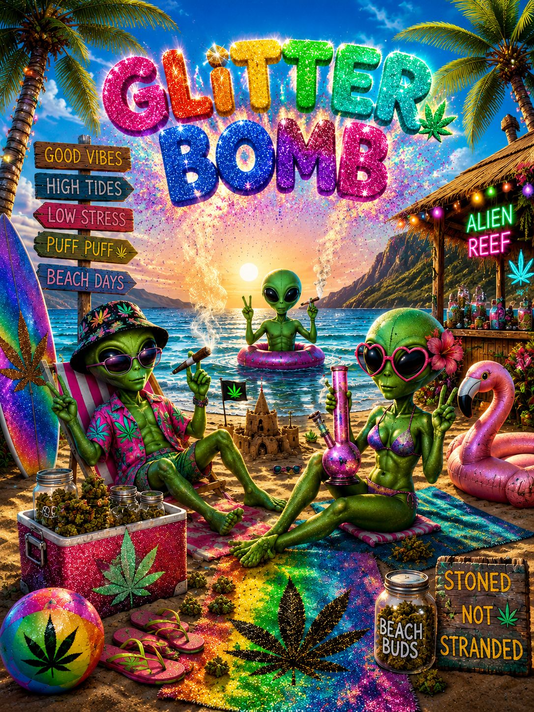 Glitter Bomb | $55 Oz | Indica/Hybrid