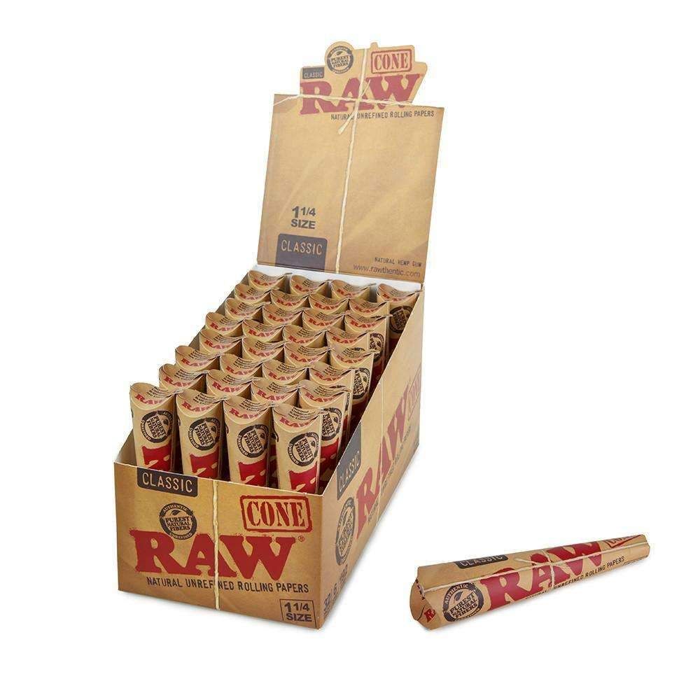 Raw 1 1/4 Cones 6pk