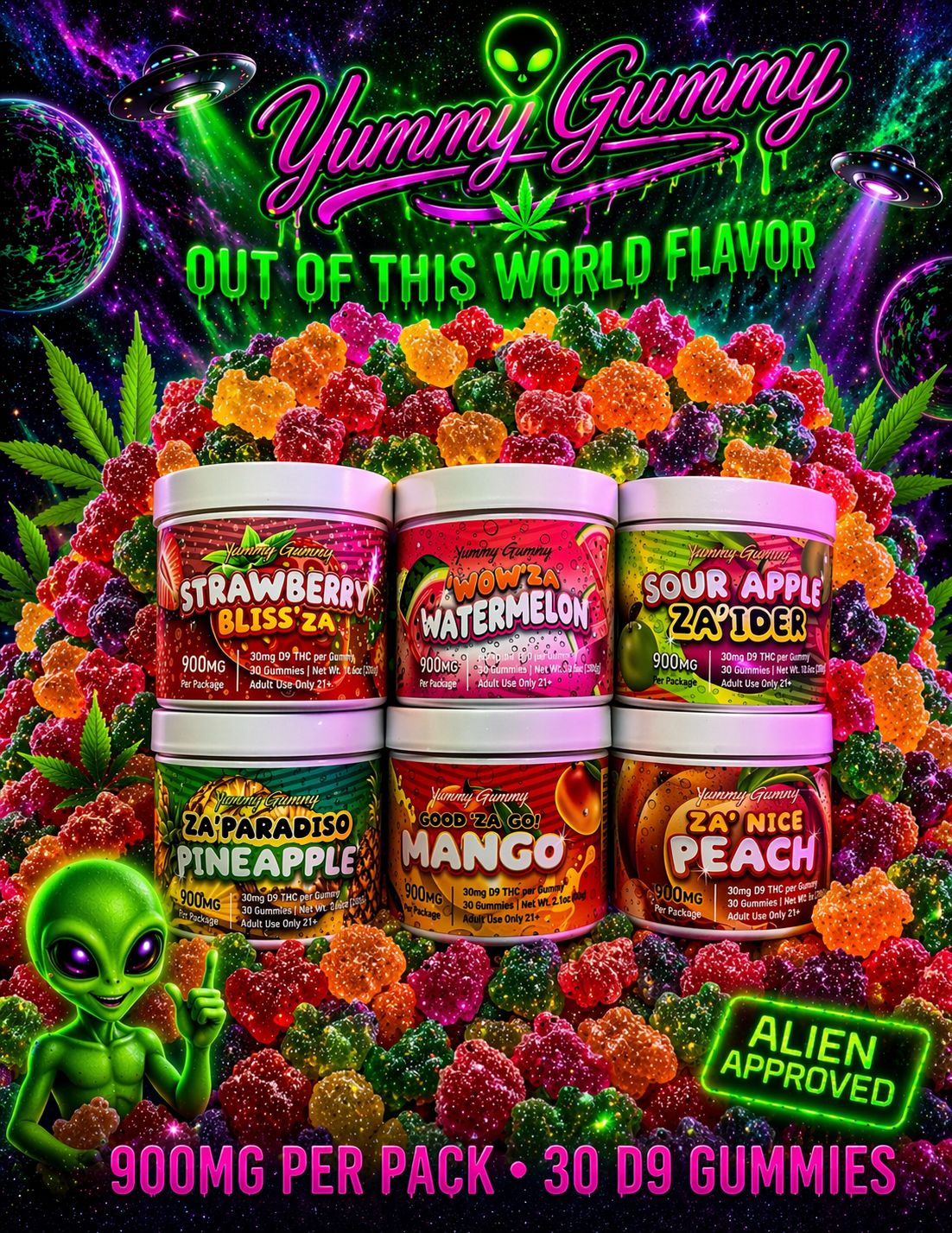 Yummy Gummy 900MG