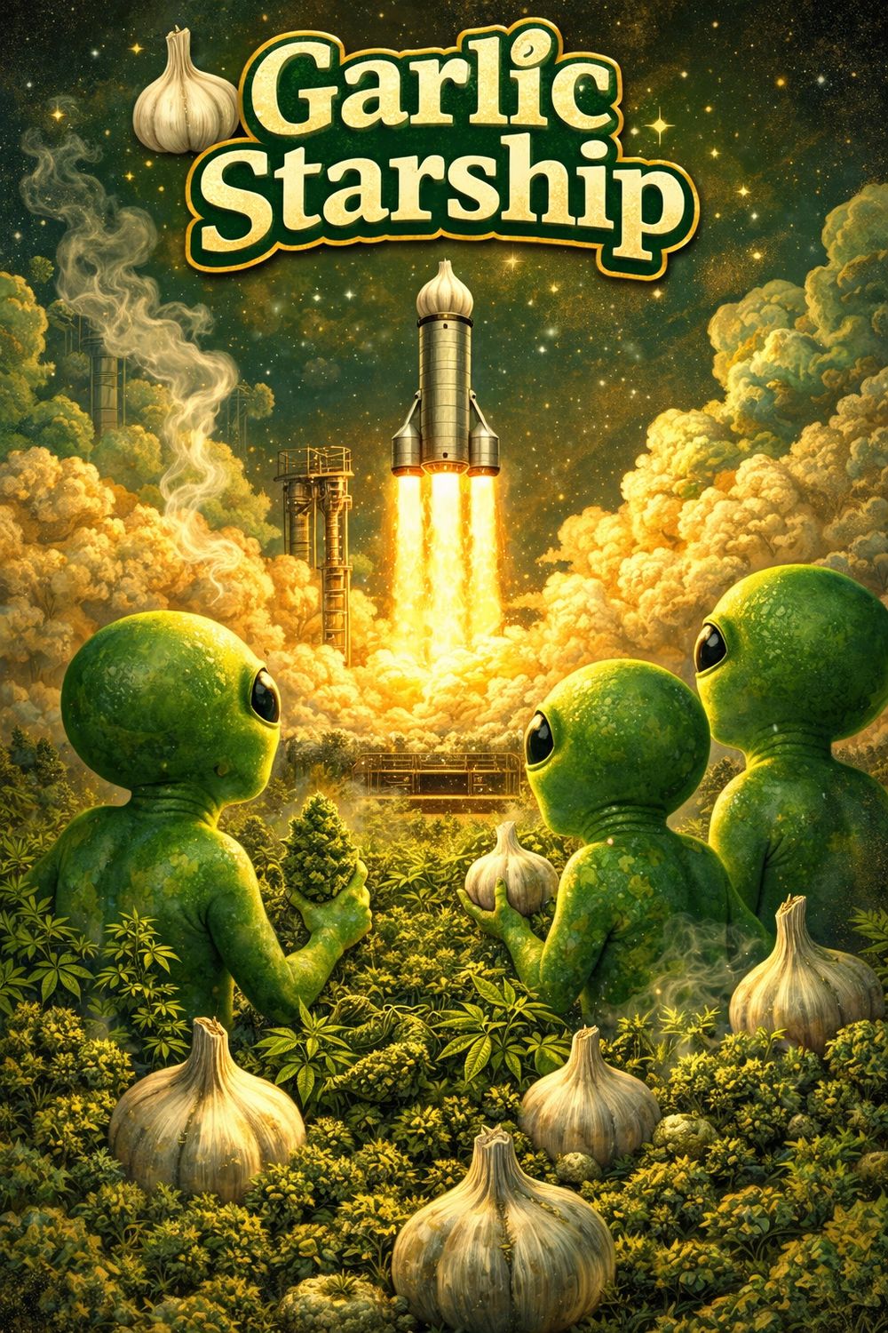 Garlic Starship | Silver | Indica/Hybrid