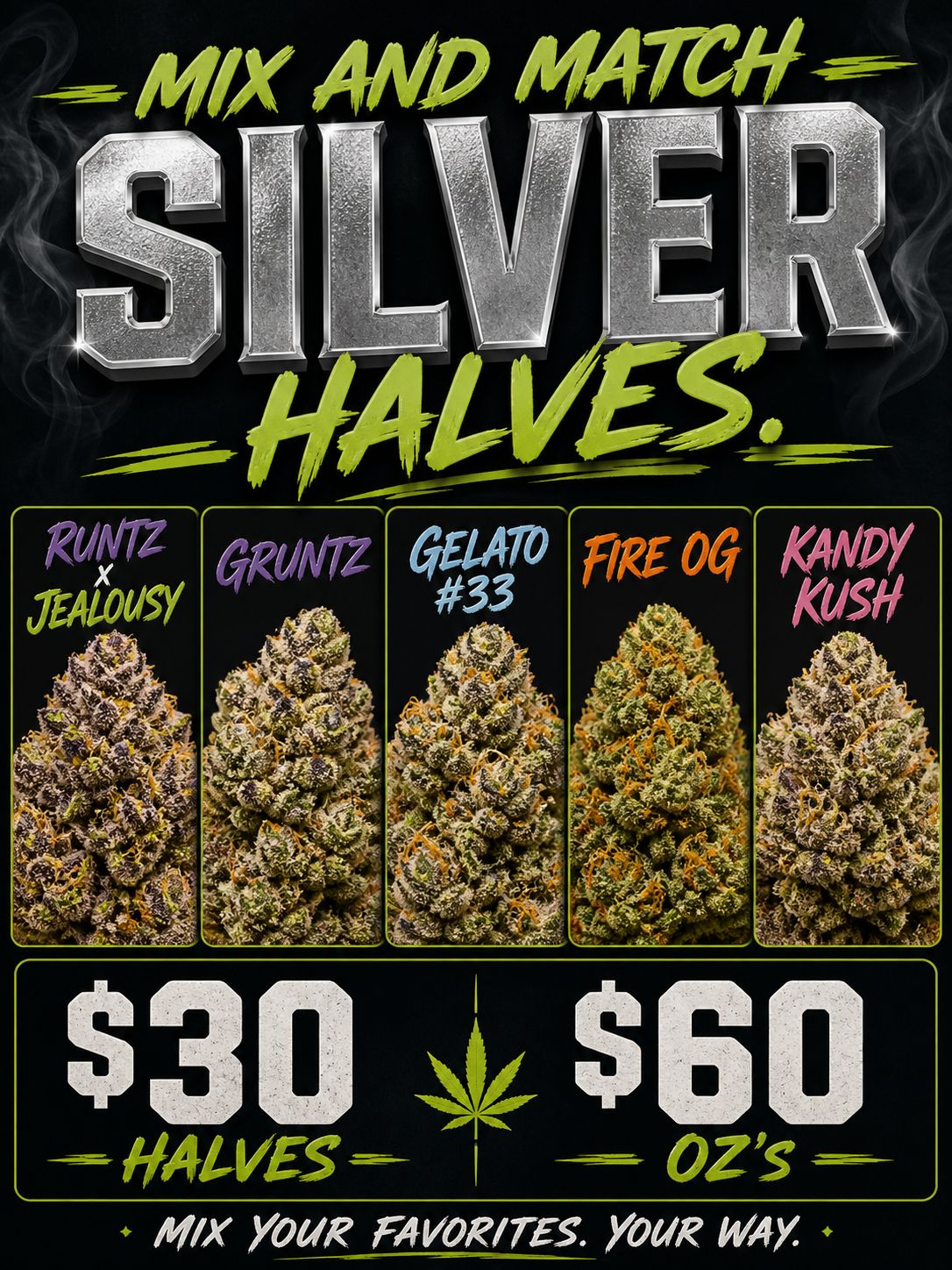 Mix and Match  SILVER Halves