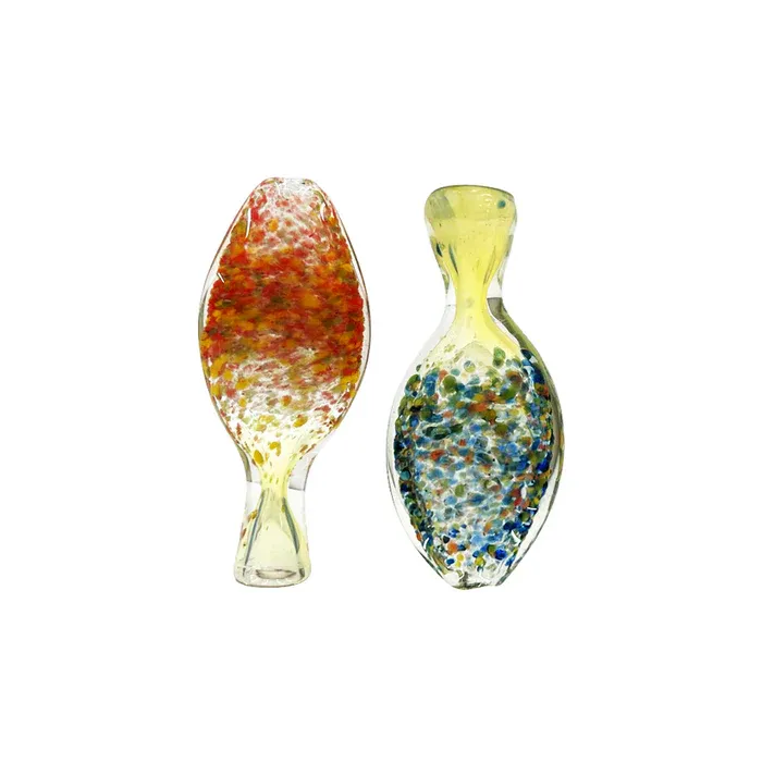 3" Glass Wide Frit Chillum Hand Pipe
