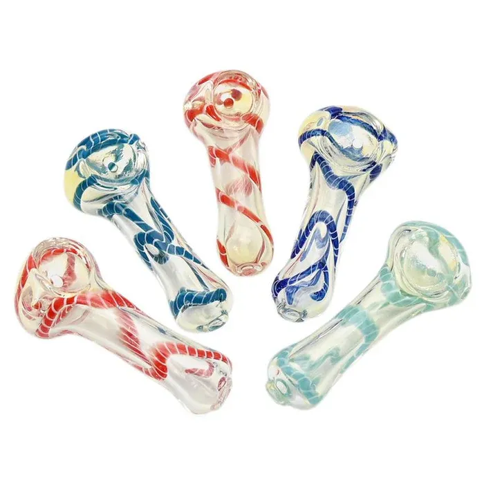 2.5" Spoon Twisted Color Hand Pipe