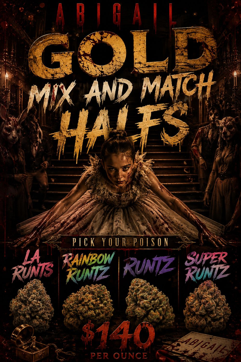 Gold Mix and Match Halves