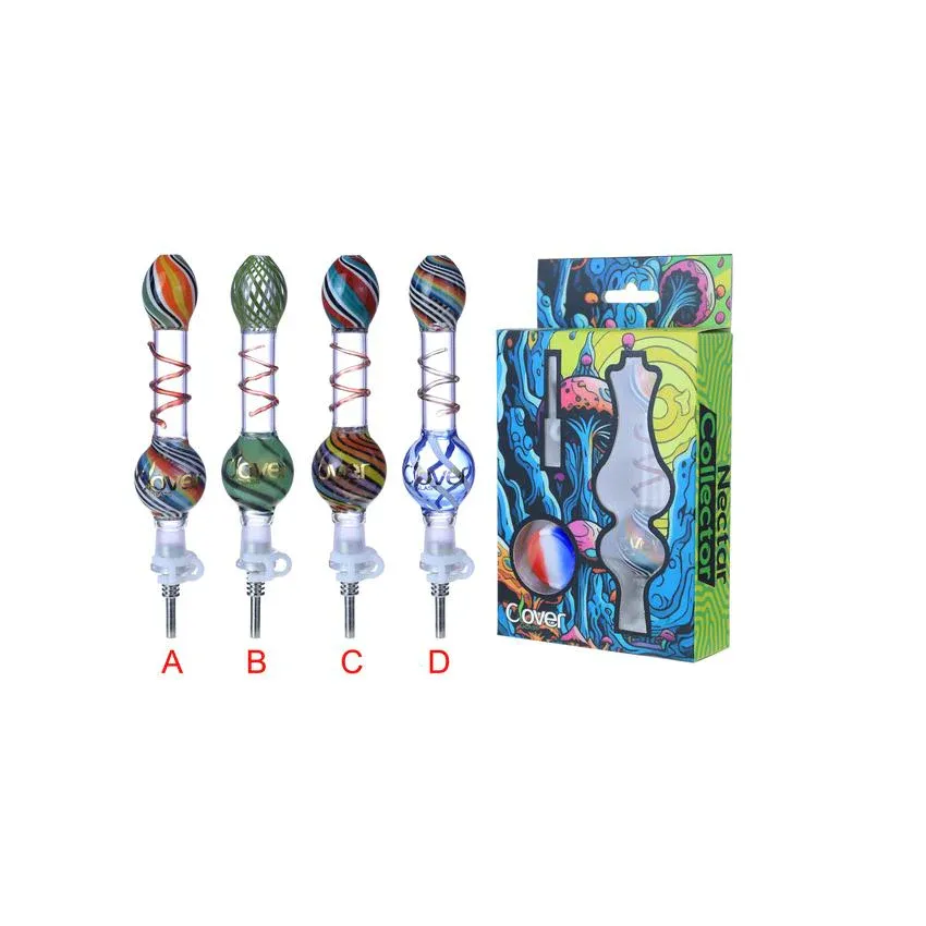 5" Swirled Dab Straw