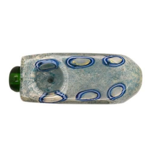 4” Color Dot Frit Thick Brick Glass Pipe