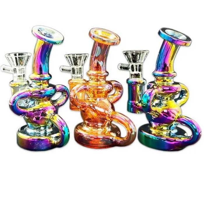 5" Super Mini Bubbler - Electro Plated Rig
