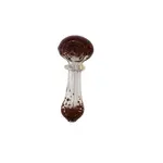 3" 2 Way Frit Art Glass Mini Spoon Hand Pipe