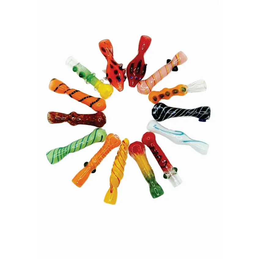 3' Mixed Design Chillum Hand Pipe