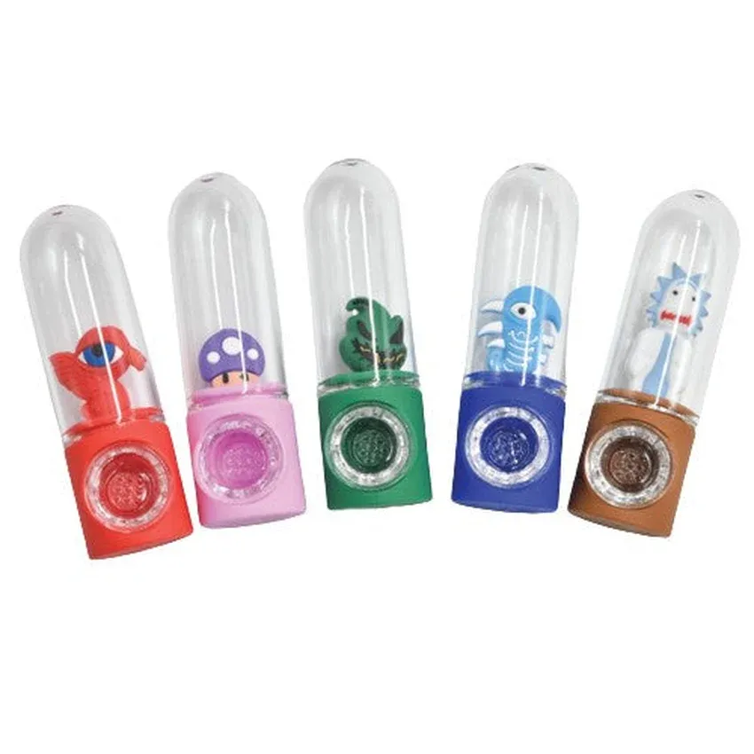 4" Glass Hand Pipes with animated characters