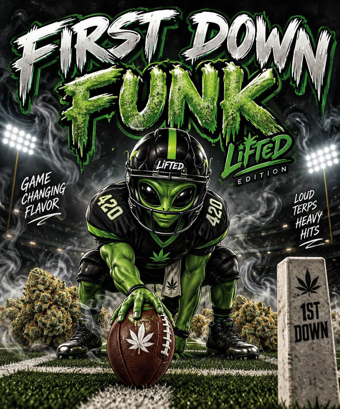 First Down Funk | Indica/Hybrid | Diamond |