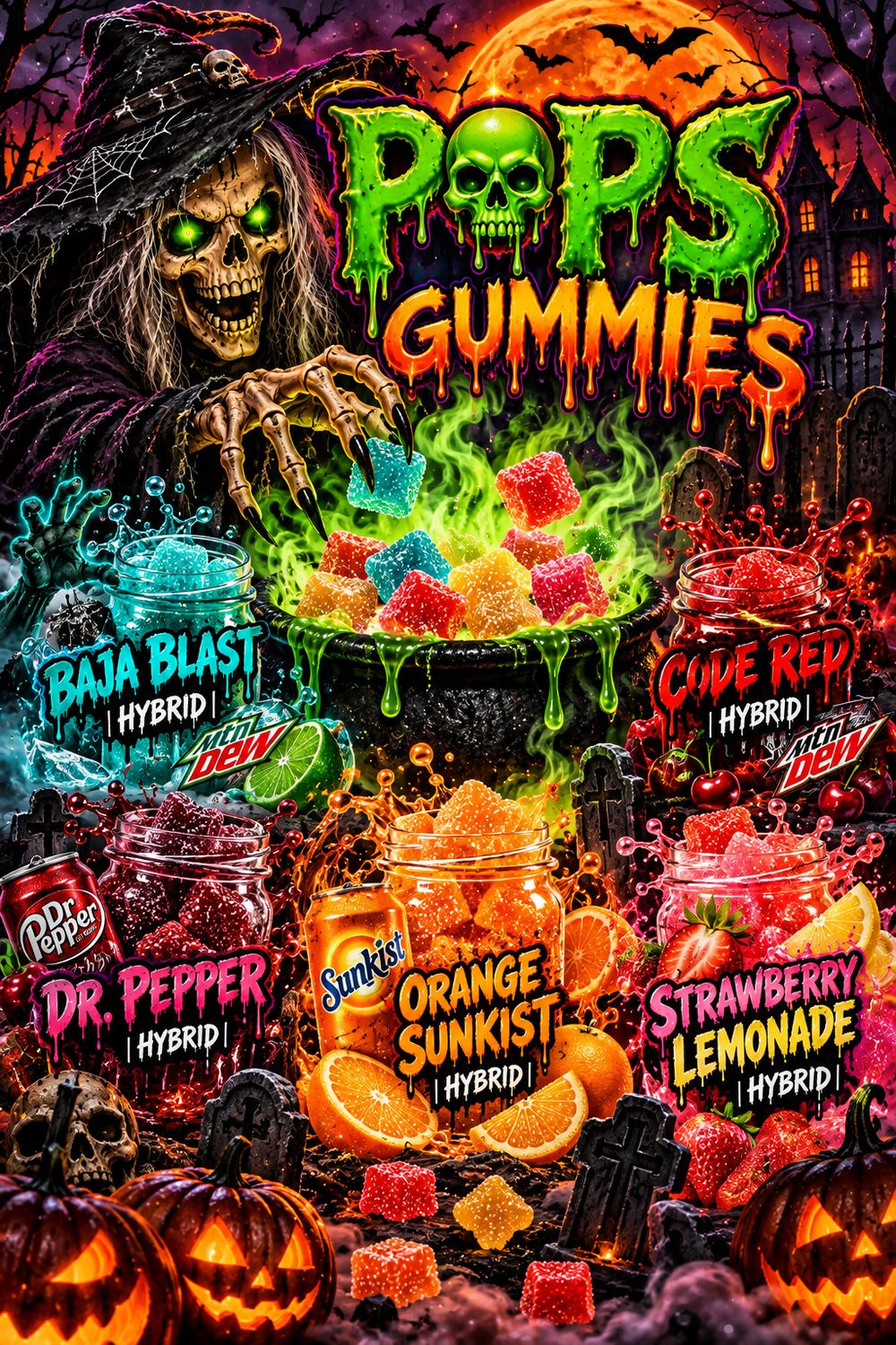 Pop's Hash Gummies | 500mg