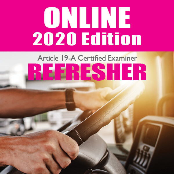 2020 Online Article 19-A CE Refresher 2020 Online Article 19-A CE Refresher