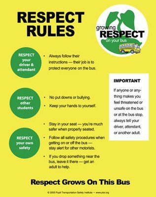 &quot;Respect Rules&quot; Bus Poster