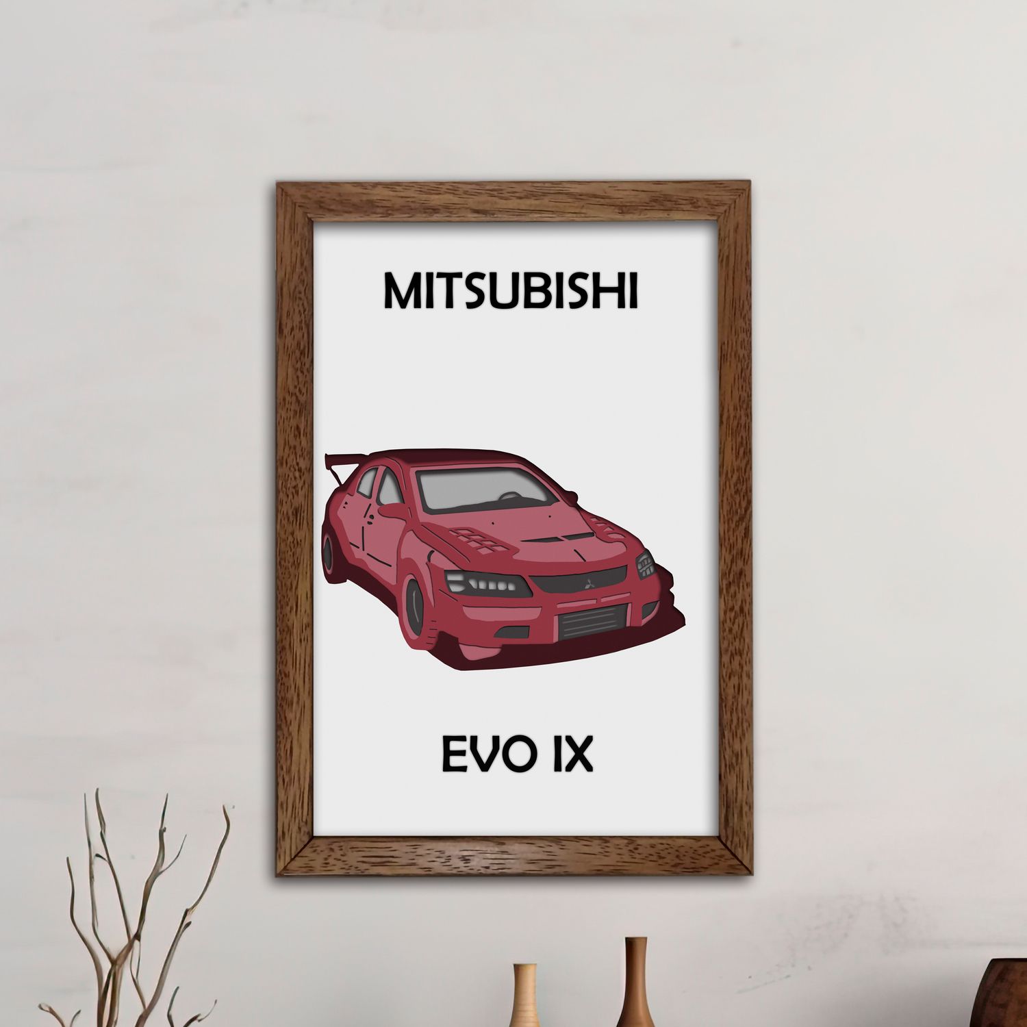 Cuadro Evo IX en alto relieve
