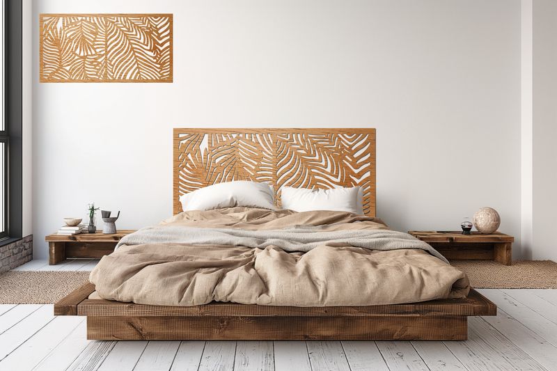 Cabecero de cama Hojas tropicales