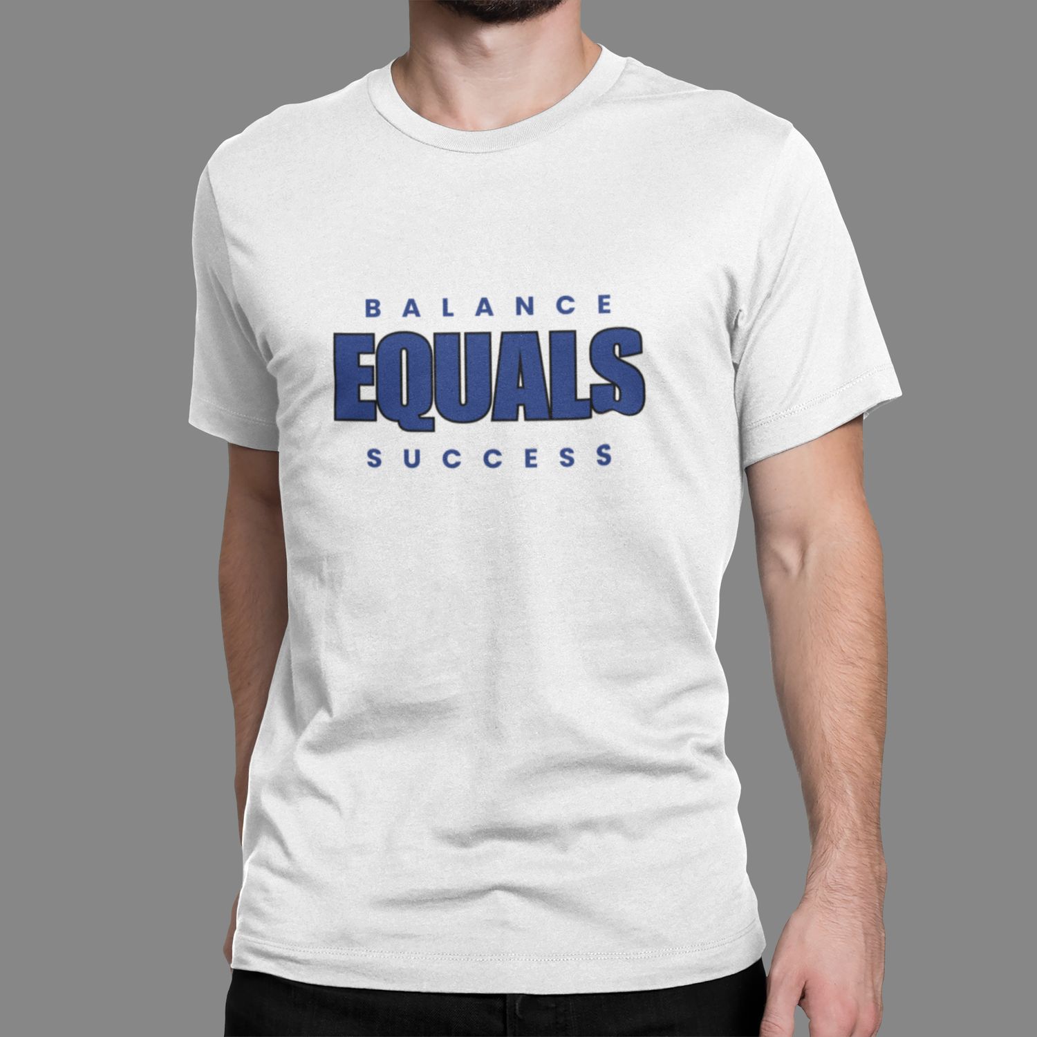 BES Equals Varsity Edition White | Blue &amp; Black T-Shirt