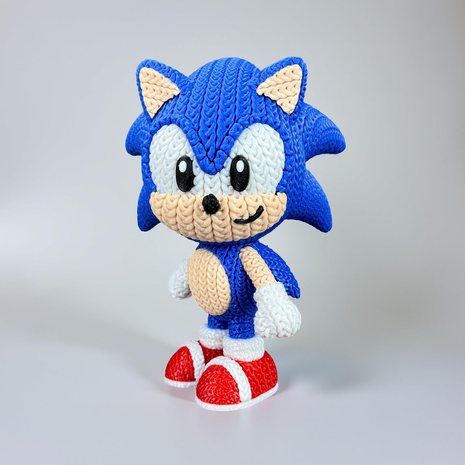 🌀Blue Speedy – Knitted-Style 3D Figure for Speedy Collectors