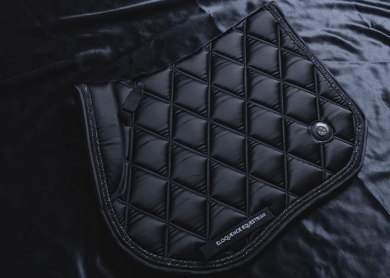 ‘The King’ Black Jewel Jump Saddle Pad