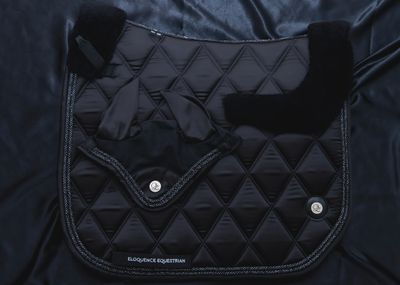 ‘The King’ Black Jewel Merino Top Fleece Saddle Pad