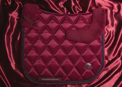 ‘The Empress’ Ruby Red Jewel Merino Top Fleece Saddle Pad